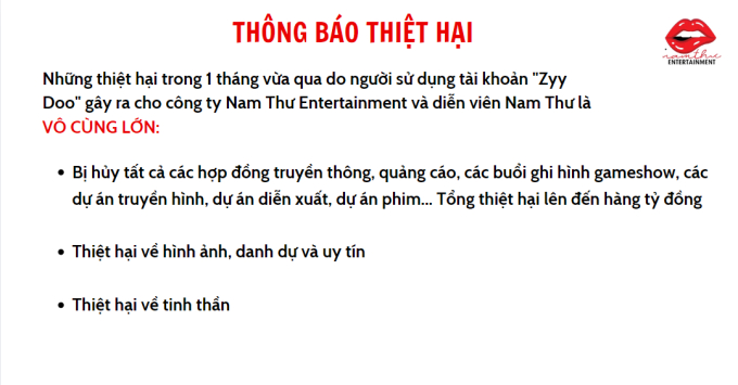 Nam Thư bị hủy tất cả hợp đồng, thiệt hại hàng tỷ đồng vì ồn ào bị tố giật chồng- Ảnh 1.