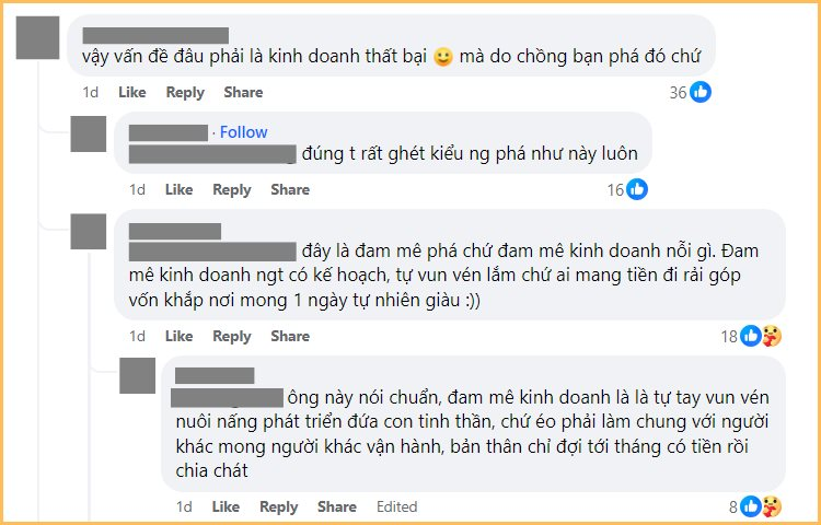 Mê kinh doanh nhưng thiếu nhiệt huyết, thất bại liên tục để vợ phải gồng gánh một mình: Làm chồng như vậy có đáng để phụ nữ tiếp tục đóng vai 