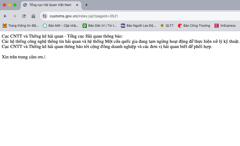 Hệ thống hải quan điện tử được khôi phục, Tổng cục Hải quan phát văn bản hoả tốc- Ảnh 1.