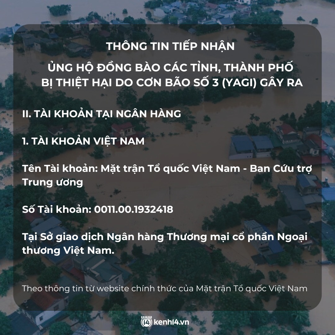 Muốn hỗ trợ đồng bào bị thiên tai, quyên góp qua những số tài khoản nào?- Ảnh 4.