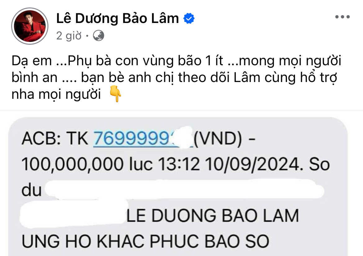 Thêm hơn 30 sao Việt đồng lòng đóng góp hàng tỷ đồng hỗ trợ bà con vùng bão lũ- Ảnh 3.