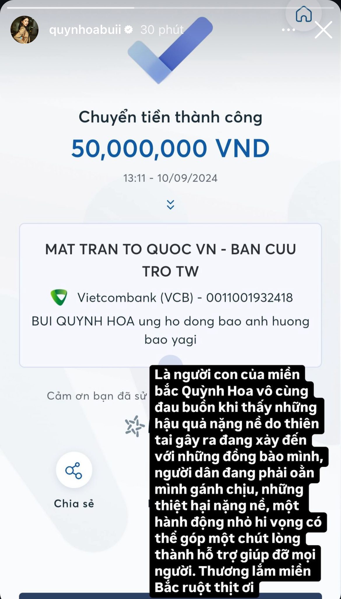 Thêm hơn 30 sao Việt đồng lòng đóng góp hàng tỷ đồng hỗ trợ bà con vùng bão lũ- Ảnh 15.