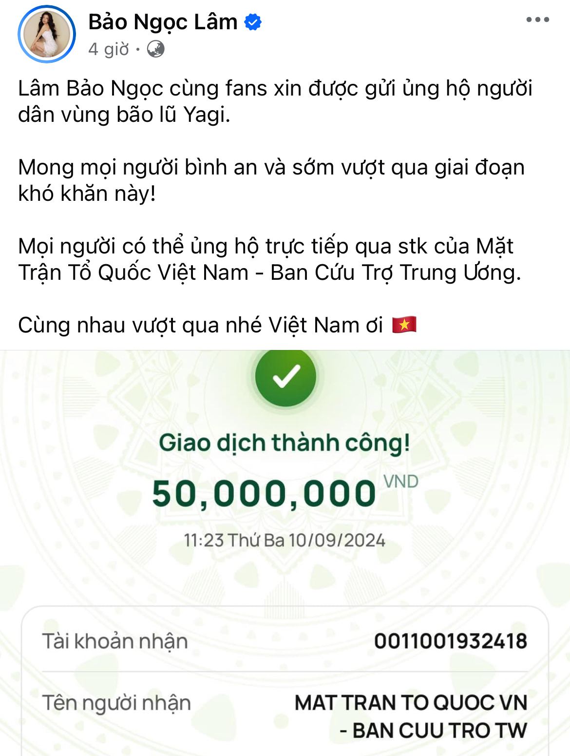 Thêm hơn 30 sao Việt đồng lòng đóng góp hàng tỷ đồng hỗ trợ bà con vùng bão lũ- Ảnh 17.