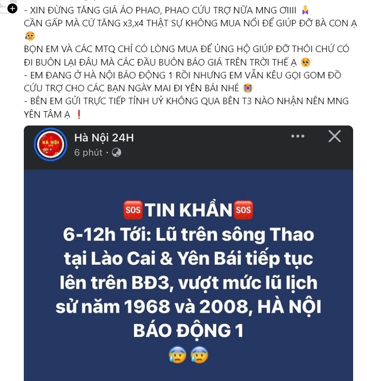 TikToker, người nổi tiếng "than trời" vì áo phao tăng giá mạnh giữa trận lũ lịch sử ở miền Bắc: Điều gì đang xảy ra?- Ảnh 9.