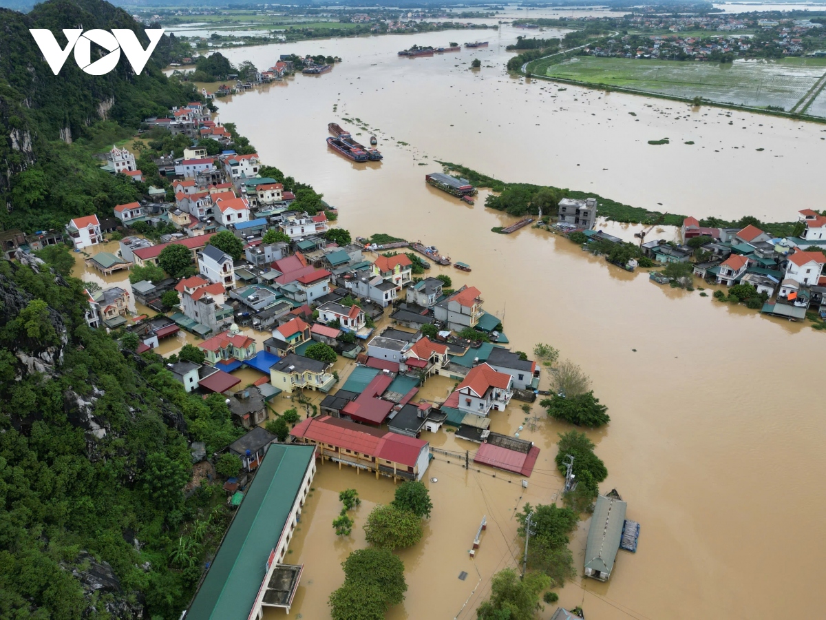 Hàng nghìn hộ dân ở Ninh Bình bị ngập nặng khi nước lũ dâng cao- Ảnh 2.