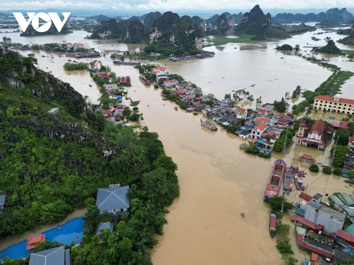 Hàng nghìn hộ dân ở Ninh Bình bị ngập nặng khi nước lũ dâng cao- Ảnh 1.