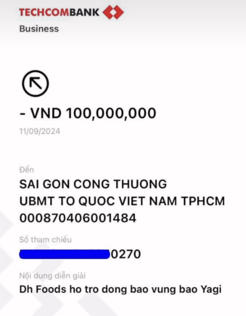 Nhiều 'cá mập' 'sếp lớn' ủng hộ đồng bào vùng lũ: CEO Dh Foods gửi 100 triệu đồng, ngó qua vợ chồng Shark Bình còn sững sờ hơn!- Ảnh 4.