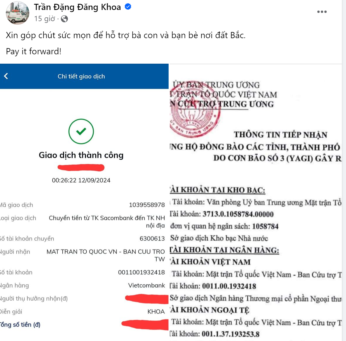 Khoai Lang Thang, Chan La Cà và loạt travel blogger đóng góp thu nhập từ YouTube cho đồng bào mùa lũ vượt qua khó khăn- Ảnh 6.