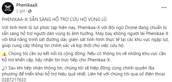 Phenikaa-X của ông Hồ Xuân Năng tung máy bay không người lái vào vùng lũ- Ảnh 1.