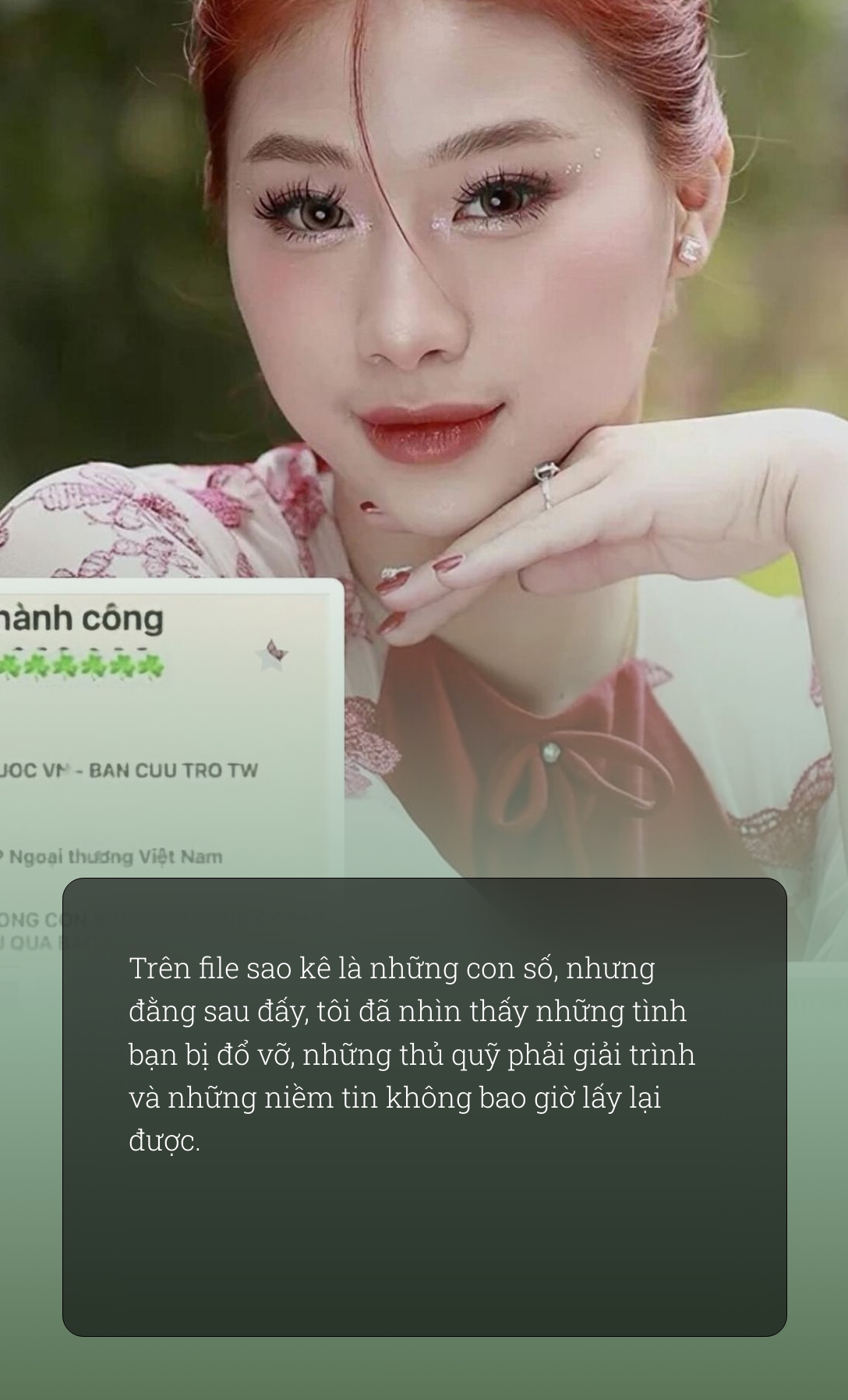 12 nghìn trang sao kê: "Phông bạt” bị phơi bày, nhưng sự tử tế và thành thật cũng được minh chứng- Ảnh 1.