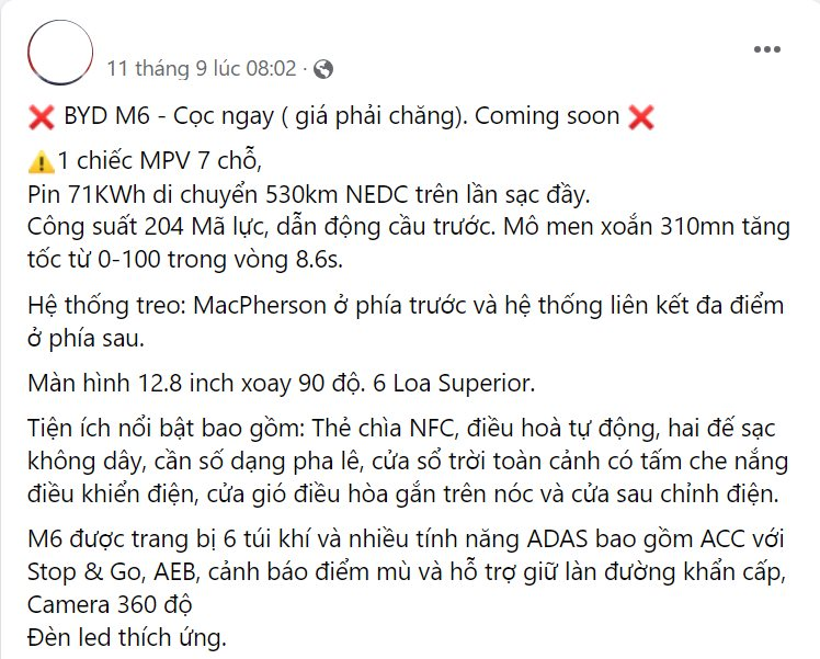 Chưa ngồi 'ấm chỗ', BYD lại rục rịch ra mắt mẫu MPV mới tại Việt Nam, đi Hà Nội-Quảng Bình chỉ trong một lần sạc- Ảnh 1.