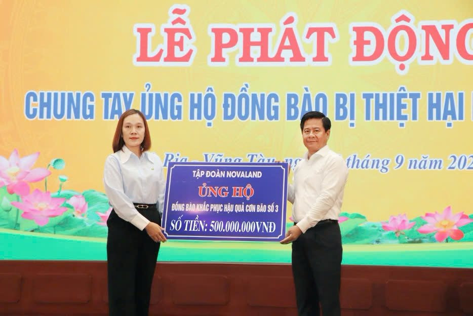 Loạt doanh nghiệp bất động sản lớn phát động chương trình tiếp sức, ủng hộ đồng bào lũ lụt- Ảnh 1.