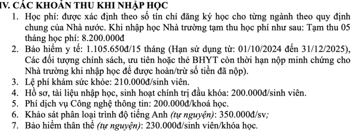 Các khoản phí bủa vây tân sinh viên, 'con đi học cả nhà phải nhịn miệng'- Ảnh 2.