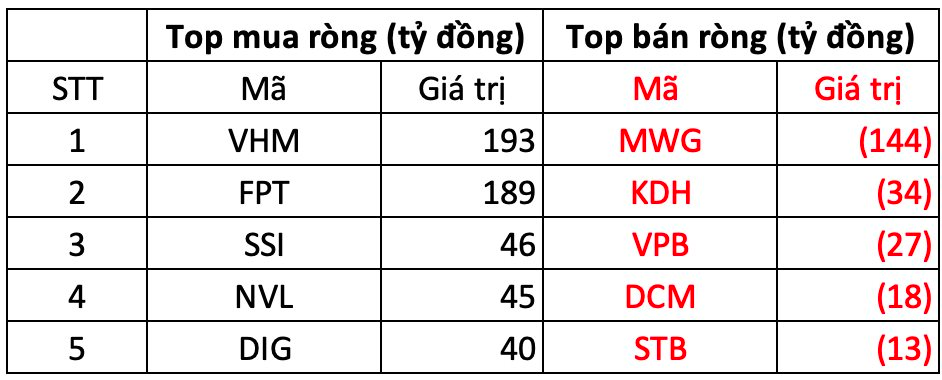 Khối ngoại đẩy mạnh "gom hàng" trong phiên VN-Index tăng gần 20 điểm, tung gần 400 tỷ đồng mua ròng hai mã chứng khoán- Ảnh 1.