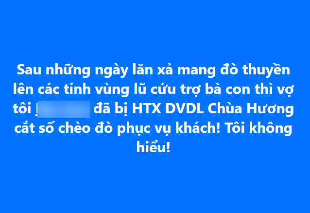 Rộ tin chủ đò ở chùa Hương mang thuyền đi hỗ trợ lũ lụt về bị cắt suất chở khách: Chính quyền lên tiếng- Ảnh 1.