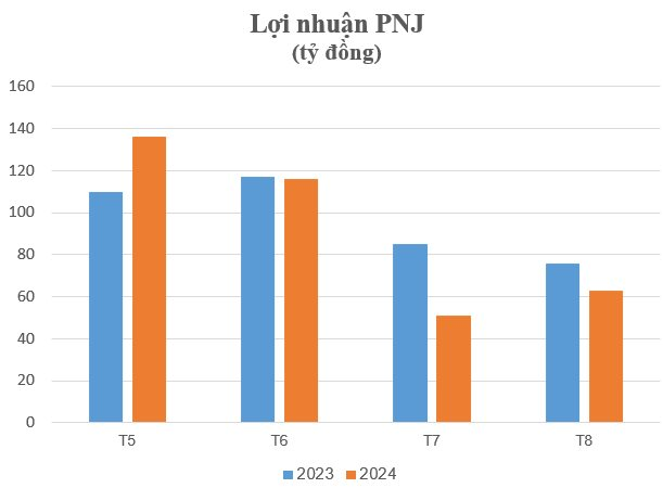 PNJ có tháng thứ 3 liên tiếp sụt giảm lợi nhuận- Ảnh 2.