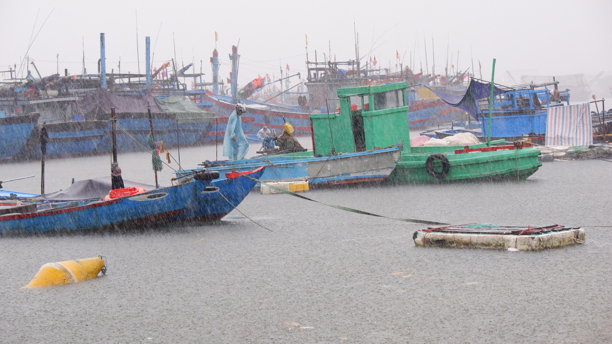 Gió giật liên hồi, ngư dân Đà Nẵng hối hả chạy đua với bão số 4- Ảnh 1.