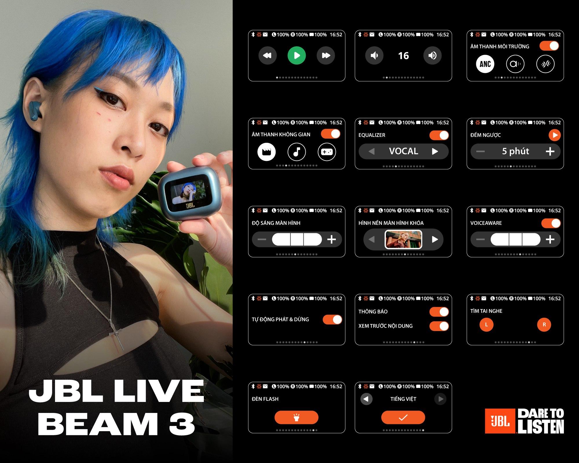 JBL Live Beam3: Phụ kiện chống ồn đa năng của người trẻ- Ảnh 1.