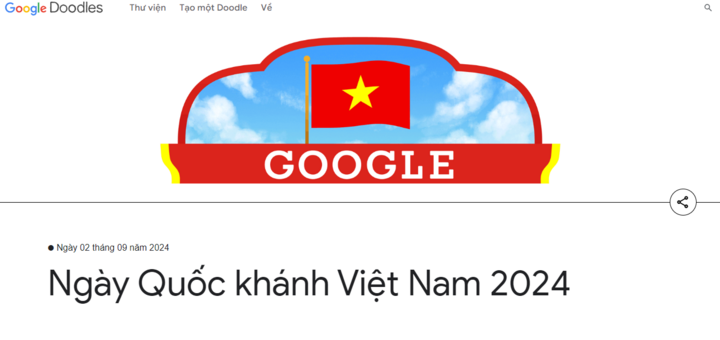 Google đổi ảnh đại diện mừng ngày Quốc khánh Việt Nam 2024- Ảnh 1.