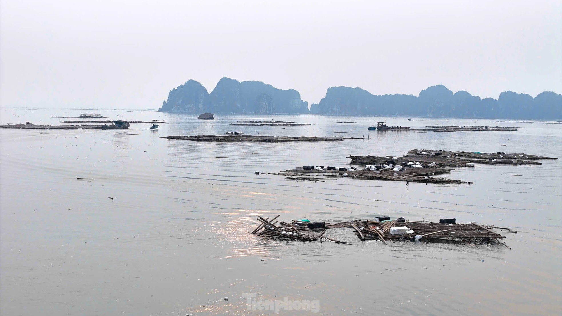 'Núi' rác khổng lồ đang 'tấn công' vịnh Hạ Long- Ảnh 1.