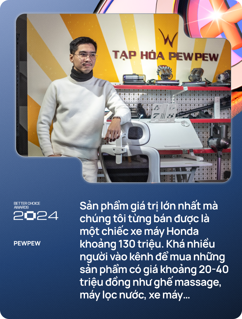 Tạp hóa PewPew sau 1 năm livestream bán hàng: Từ giấy ướt đến xe máy điện VinFast, sản phẩm giá cao nhất lên đến 130 triệu đồng- Ảnh 5.