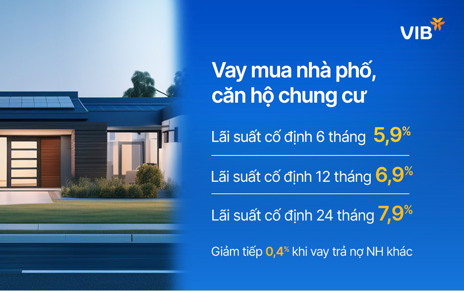 VIB đưa ra giải pháp vay mua nhà phố, mua căn hộ linh hoạt bậc nhất thị trường- Ảnh 1.