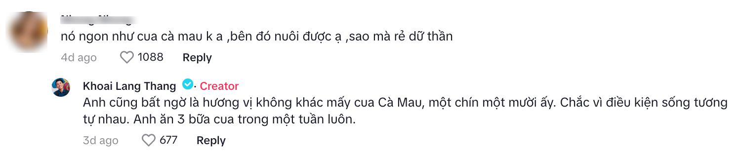 Khoai Lang Thang khiến dân tình "nghi ngờ" khi nói cua biển châu Phi 65k/kg mà ngon như cua Cà Mau- Ảnh 11.