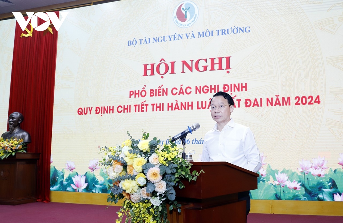 Bộ trưởng Bộ TN&MT Đỗ Đức Duy: "Luật Đất đai 2024 góp phần hoàn thiện thể chế"- Ảnh 1.