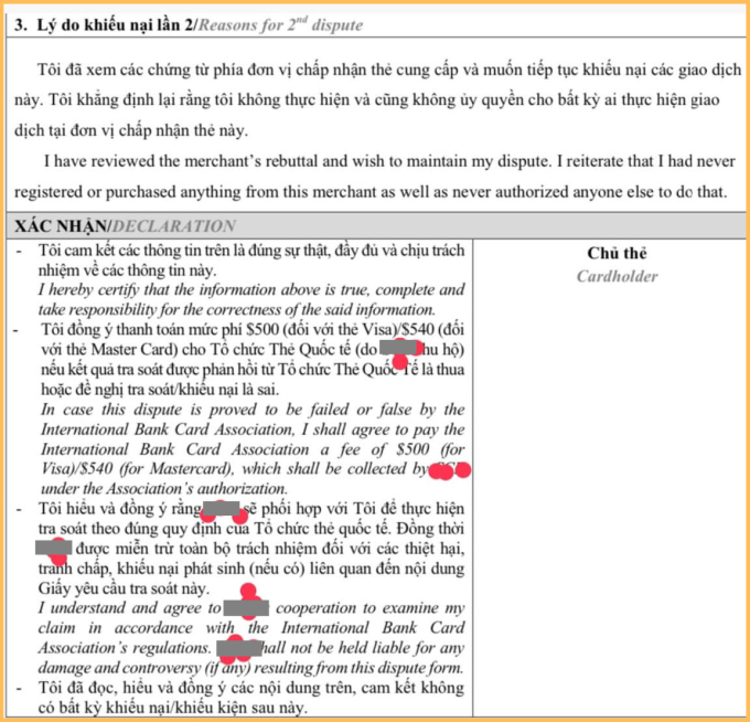 Mất tiền oan vì thẻ tín dụng, phải nộp thêm 13 triệu phí truy soát: Sự thật đằng sau mức phí “cắt cổ” này là gì?- Ảnh 3.
