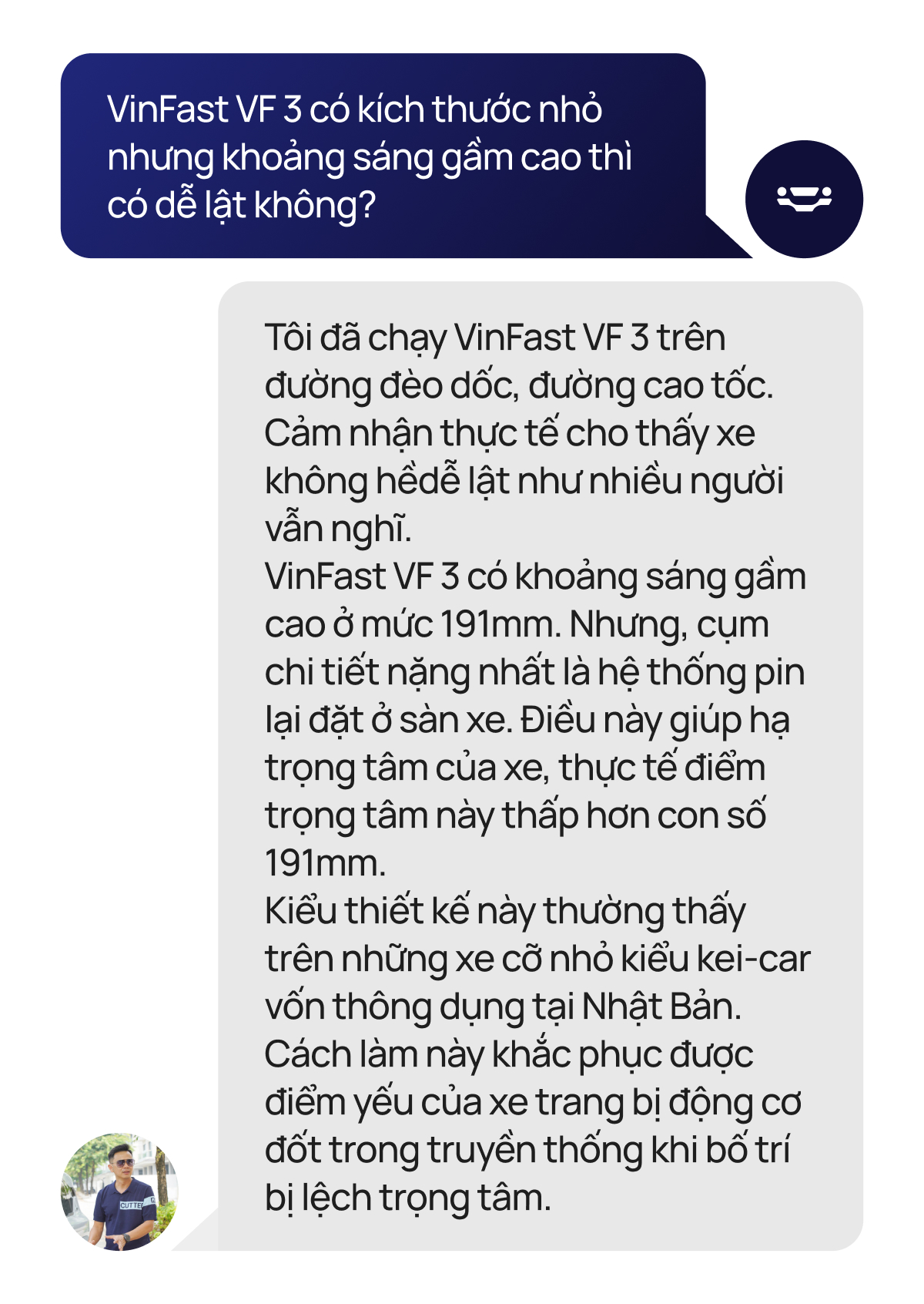 [Trên Ghế 10] Hỏi nhanh đáp gọn VinFast VF 3: Ai nên mua, sạc bao lâu, đi bao xa, thay được xe máy và dễ lật không?- Ảnh 7.