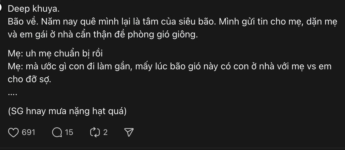 “Ước gì con đi làm gần nhà, những lúc gió bão thế này có con ở nhà với mẹ và em”- Ảnh 4.