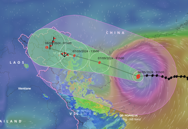 Siêu bão YAGI tăng tốc, giật cấp 17 vào Hải Phòng – Quảng Ninh sáng mai- Ảnh 1.