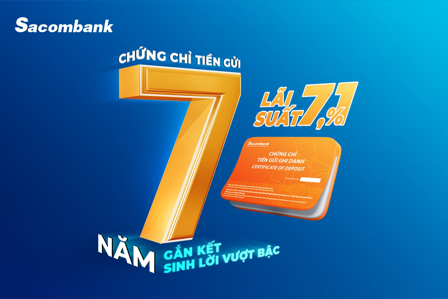 Sacombank phát hành chứng chỉ tiền gửi dài hạn lãi suất 7,1%/năm- Ảnh 1.