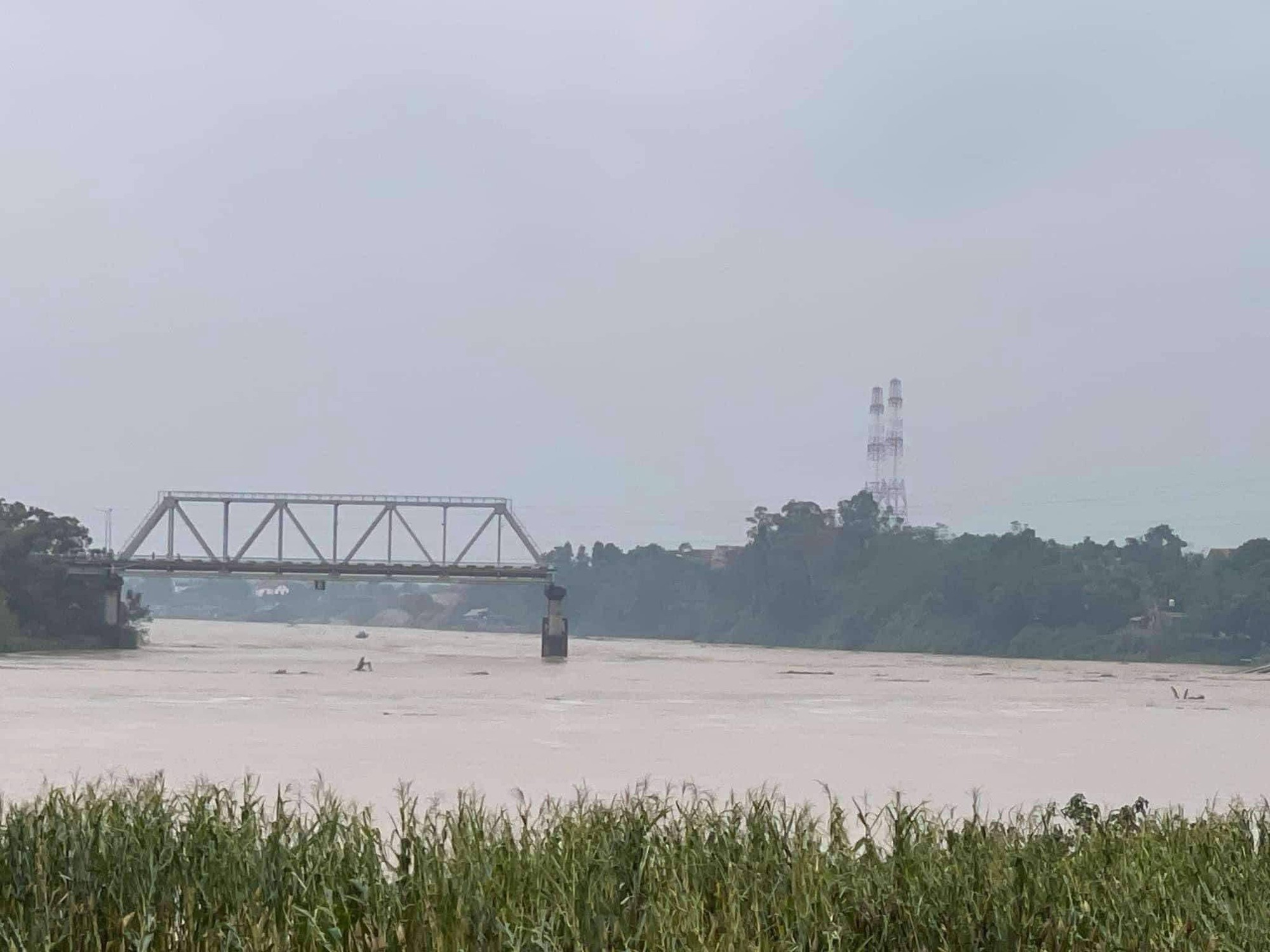 Công an phong tỏa cầu Phong Châu, đang cứu nạn khẩn cấp người và phương tiện rơi xuống sông- Ảnh 7.