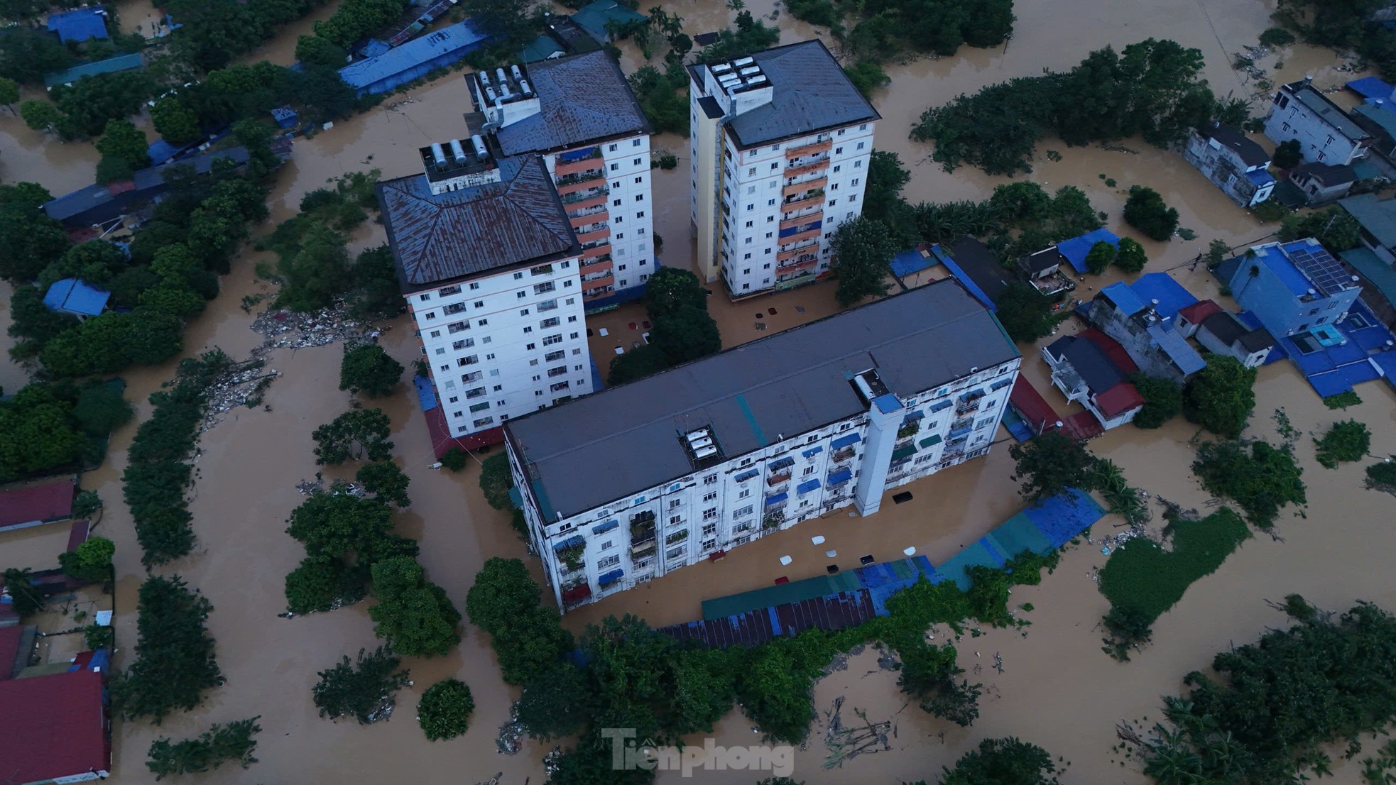 Toàn cảnh khu vực ở Thái Nguyên chìm trong biển nước- Ảnh 5.