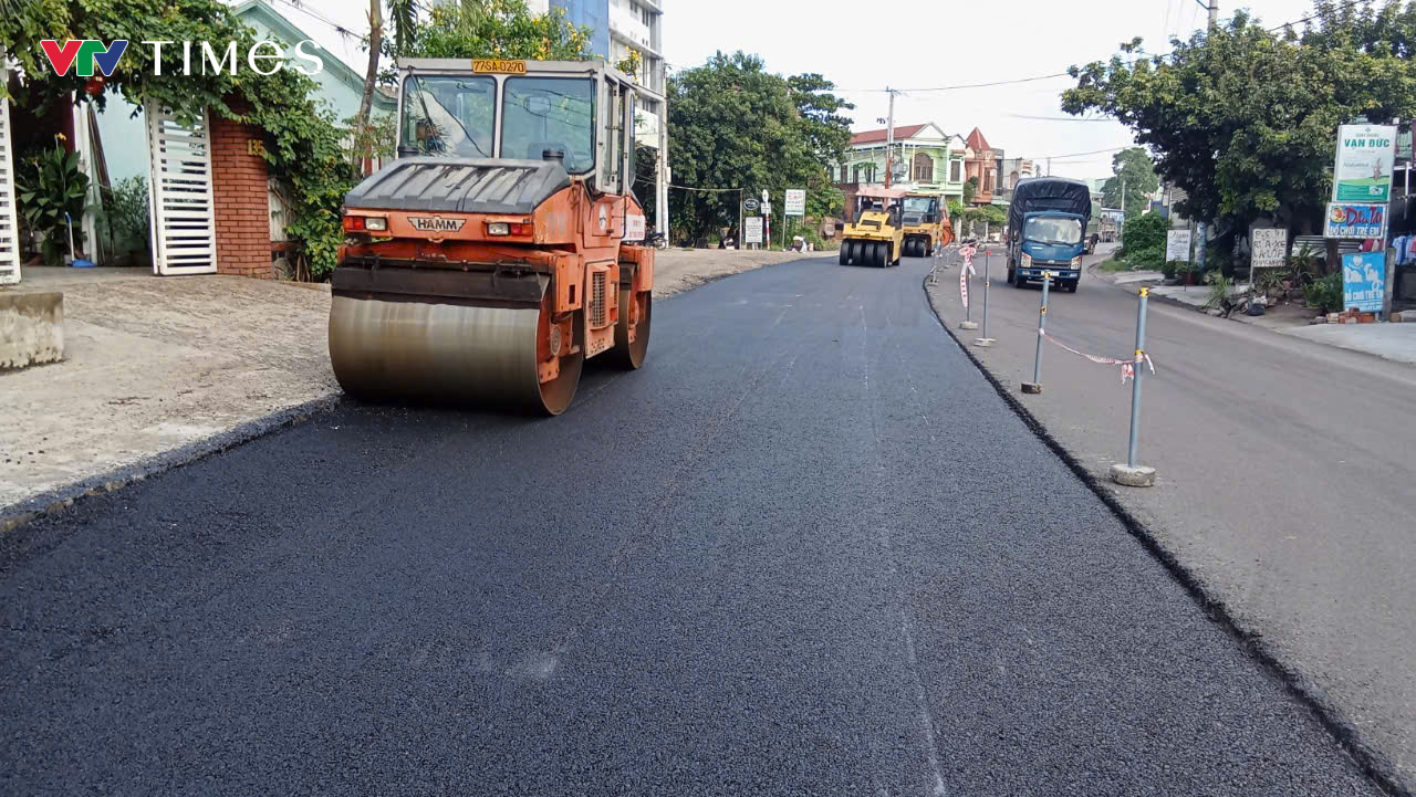 Bình Định: Đẩy nhanh tiến độ thi công sửa chữa trên quốc lộ 1- Ảnh 1.