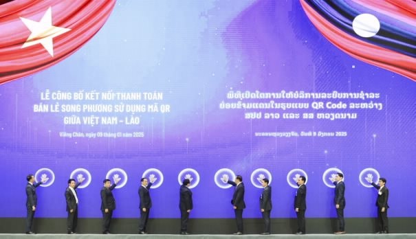 Chính thức kết nối thanh toán bán lẻ song phương sử dụng mã QR Việt Nam – Lào- Ảnh 1.