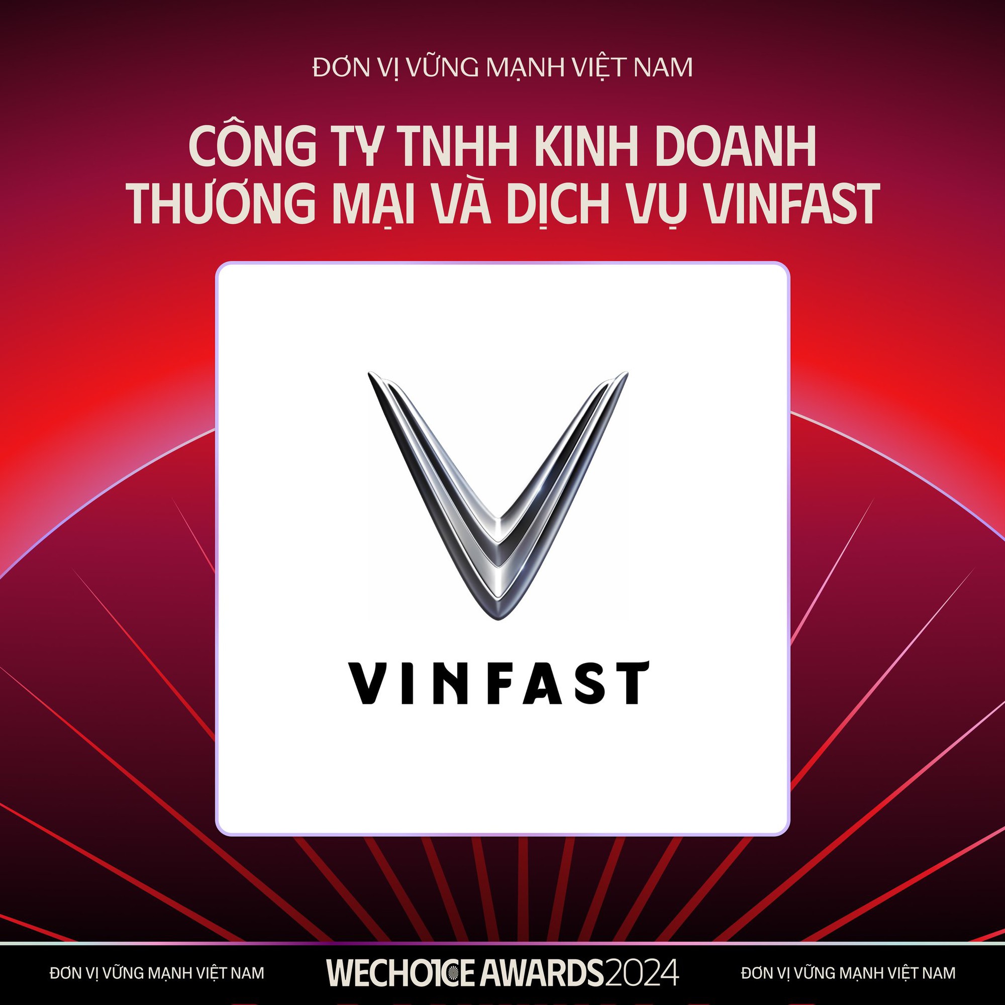 VinFast cùng 1 tập đoàn viễn thông và “kim chủ” Anh trai vượt ngàn chông gai tự hào khẳng định vị thế doanh nghiệp vững mạnh tại Wechoice Awards 2024- Ảnh 2.