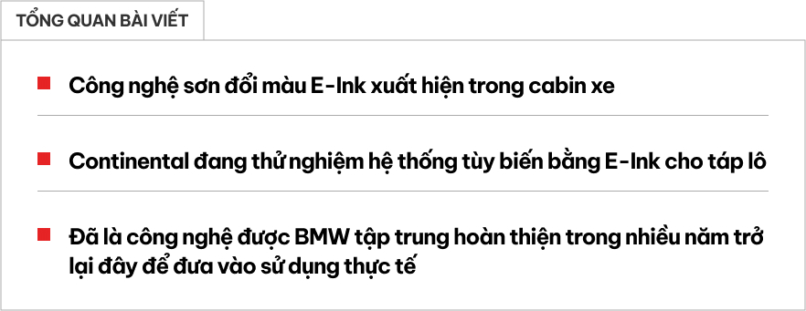 Không chỉ đổi được màu sơn, ô tô còn có công nghệ mới đổi được giao diện nội thất tùy ý- Ảnh 1.