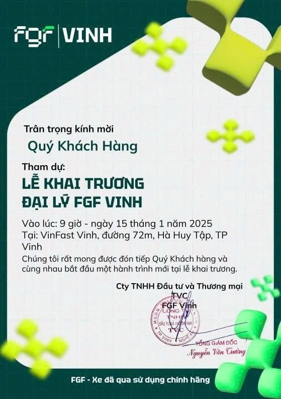 Công ty do ông Phạm Nhật Minh Hoàng làm CEO sẽ mở đại lý đầu tiên tại Nghệ An trong ngày trọng đại- Ảnh 1.