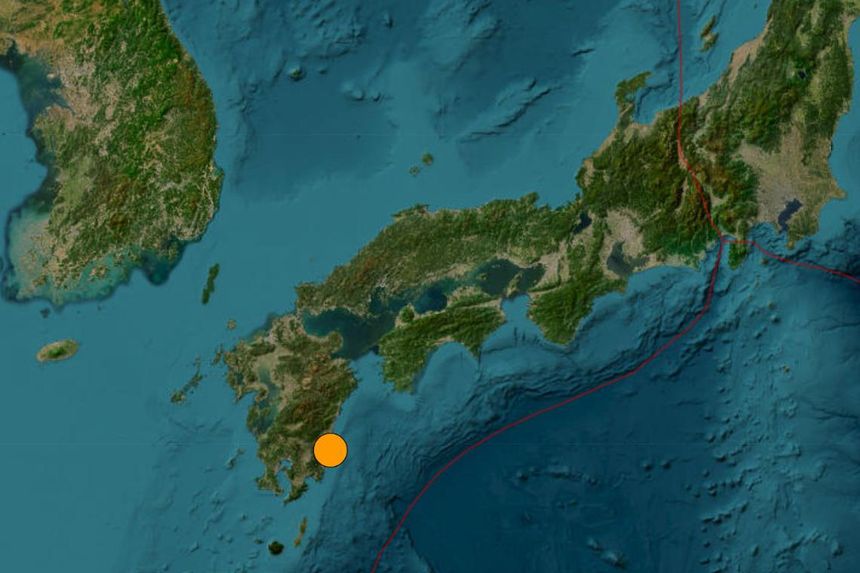 The quake struck off Miyazaki prefecture in the Kyushu region on Jan 13.