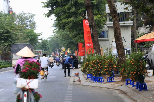 Không khí Tết tràn ngập phố phường Hà Nội: Ảnh hưởng của bão nhưng 1 điều vẫn không hề thay đổi với năm trước- Ảnh 8.