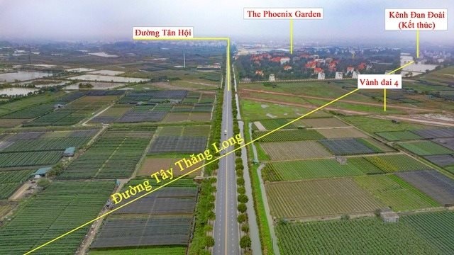 Tuyến đường Tây Thăng Long đoạn qua Đan Phương dài 5,8km được đầu tư gần 1.300 tỷ kết nối 5 quận, huyện phía Tây Hà Nội chính thức khởi công- Ảnh 1.