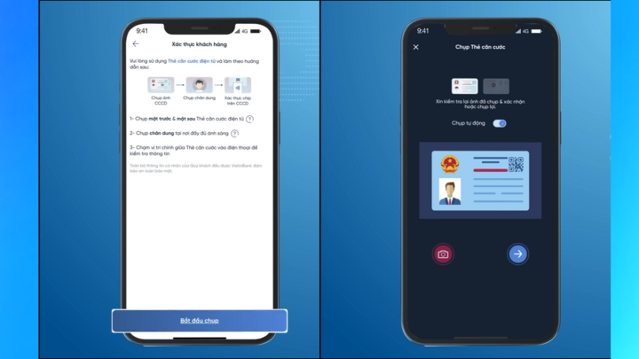 Cách xác thực sinh trắc học ngân hàng Vietcombank, Vietinbank, BIDV, VPBank- Ảnh 4.