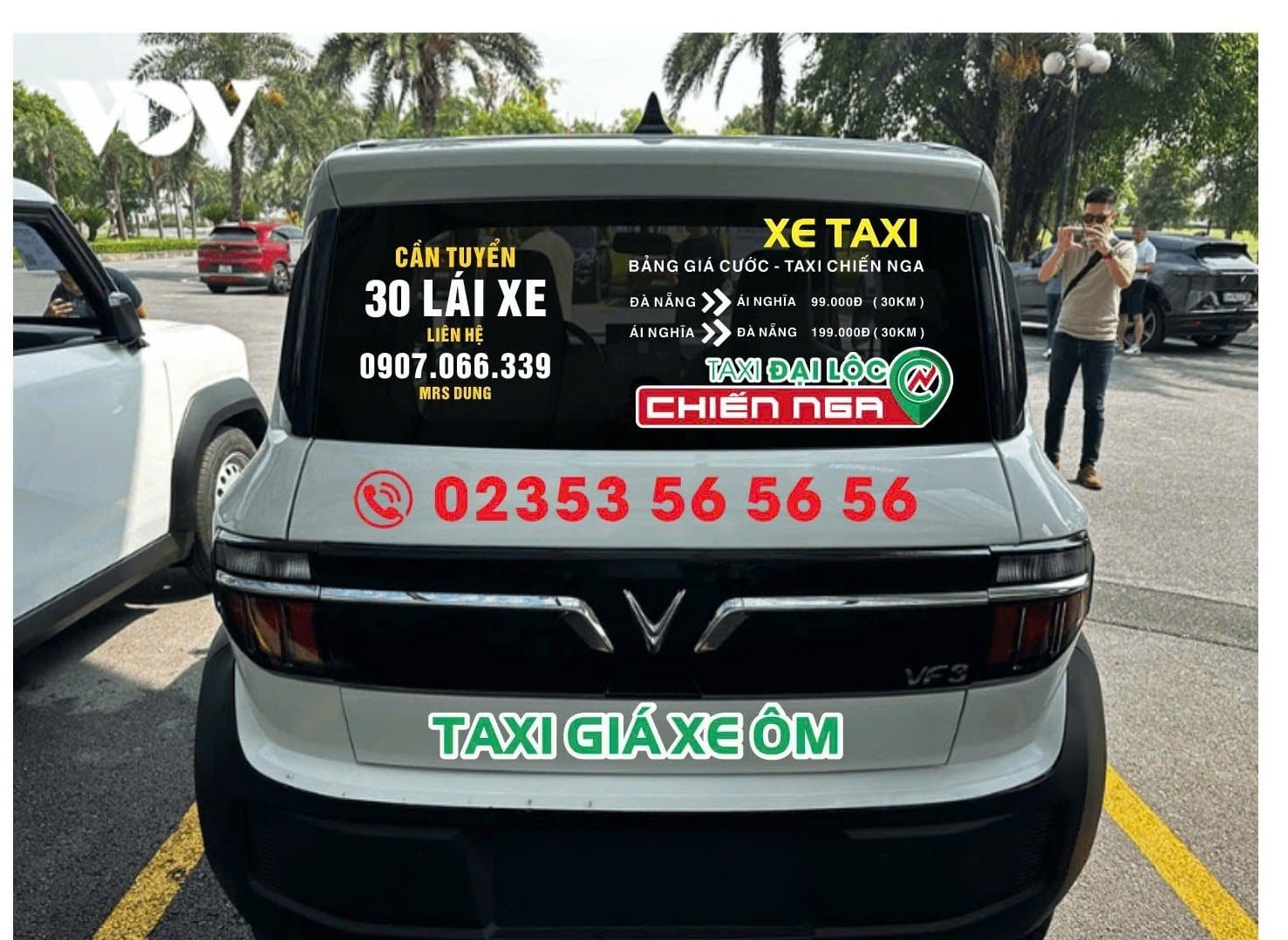 Thêm một hãng taxi đưa VinFast VF 3 vào hoạt động: giá cước chỉ từ 8.000 đồng/km, đi Đà Nẵng-Quảng Nam không tới 100 nghìn- Ảnh 2.