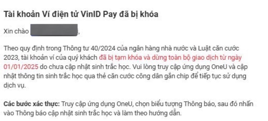 Ngân hàng thông báo tạm dừng giao dịch đối với các tài khoản chưa cập nhật giấy tờ tùy thân và xác thực sinh trắc học- Ảnh 2.