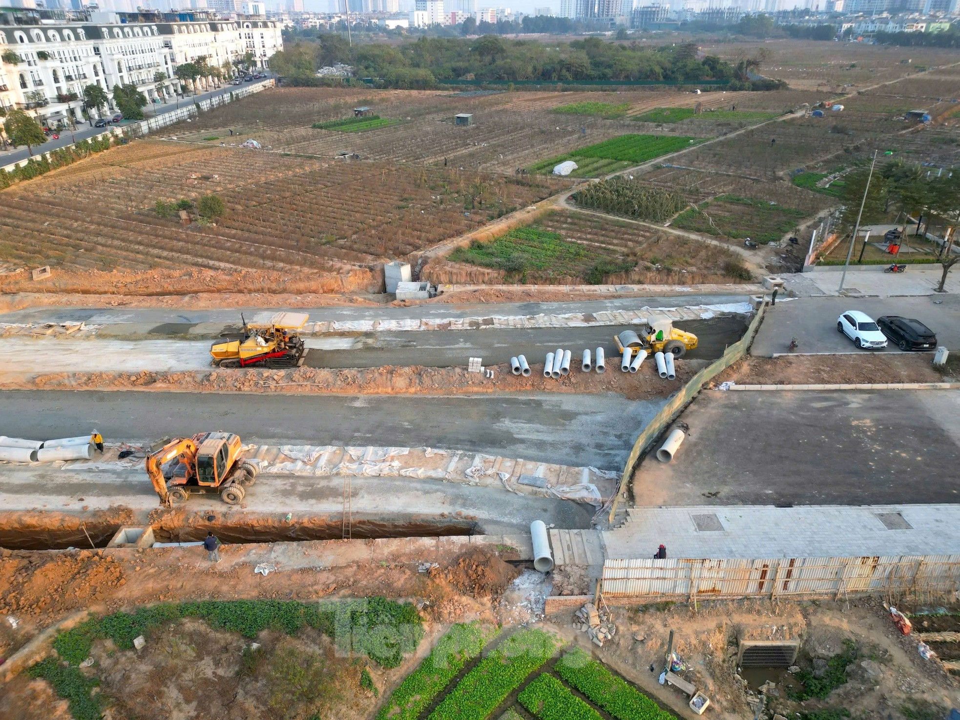 Đường Lê Quang Đạo trước ngày thông tuyến tạm thời- Ảnh 8.