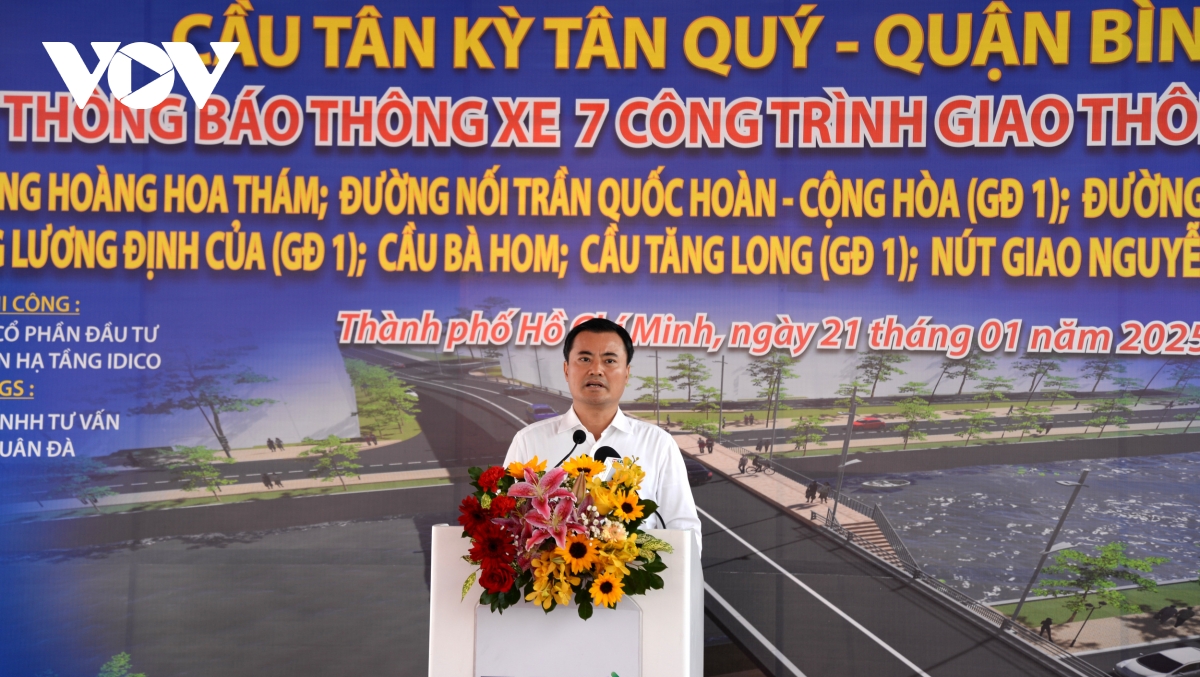 Khánh thành cầu Tân Kỳ - Tân Quý, kết nối Quốc lộ 1 với sân bay Tân Sơn Nhất- Ảnh 3.