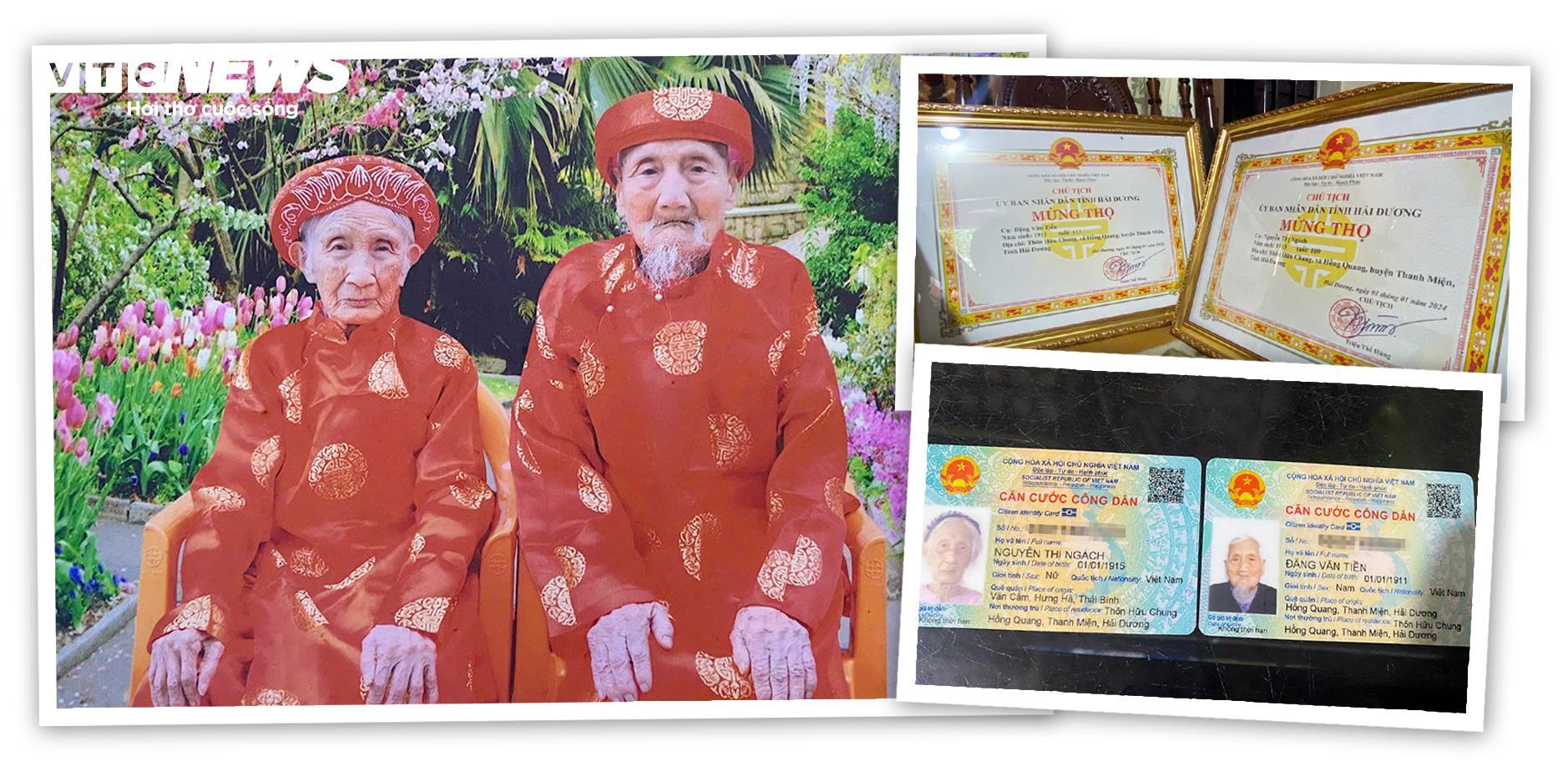 Cặp vợ chồng sống thọ trên 110 tuổi, thích nghe hát chèo mỗi ngày- Ảnh 1.