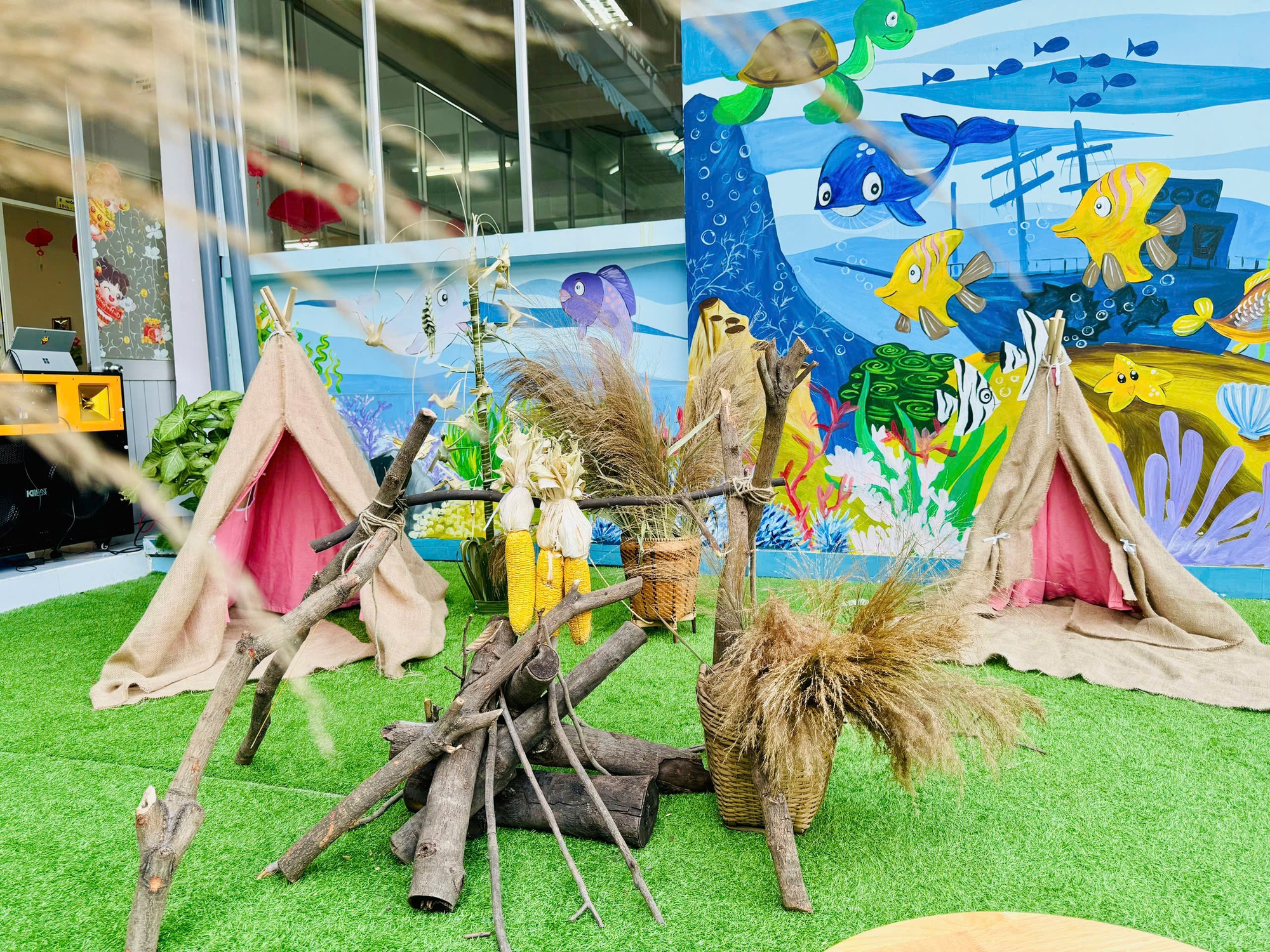 Một trường mầm non công lập có hoạt động tổng kết năm 